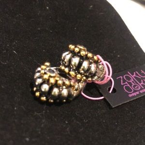 Amazing Ear Hugger Two Tone Earrings-Boutique